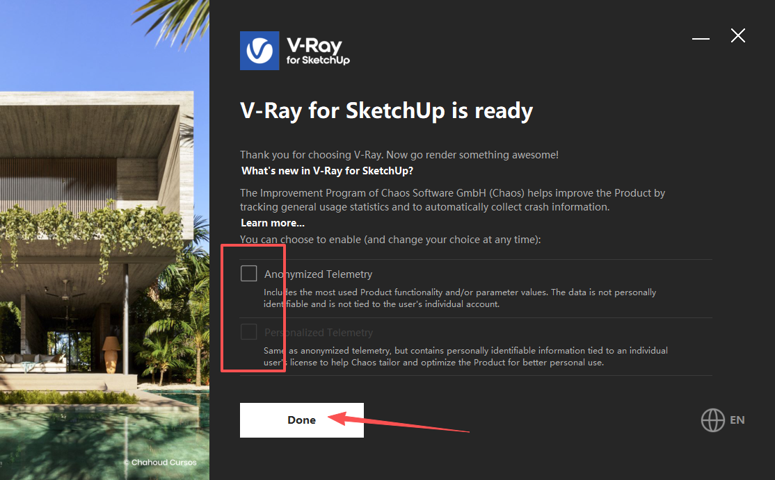 V-Ray 7.20.01 for SketchUp 适配 SketchUp	2021、2022、2023、2024、2025、2026 图片